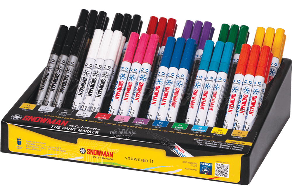 Espositore Snowman Paint Marker punta extra fine